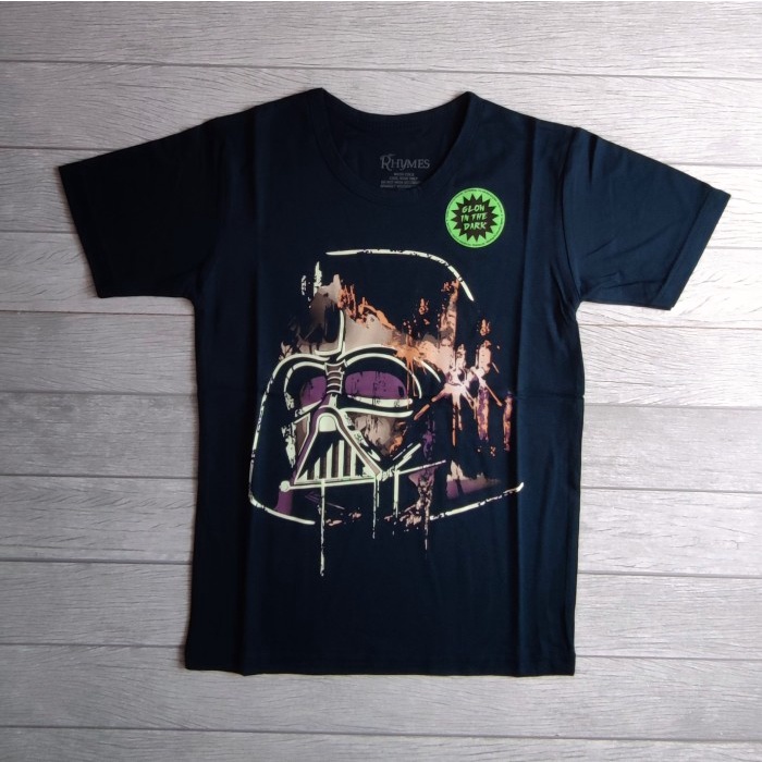 Kaos Anak Laki Laki Star Wars Purple Glow Rhymes Baju Atasan Tanggung