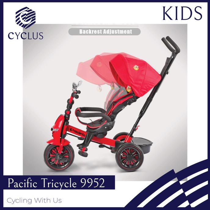 Sepeda Anak Roda Tiga Tricycle Pacific 9952 Rotating Seat #Original