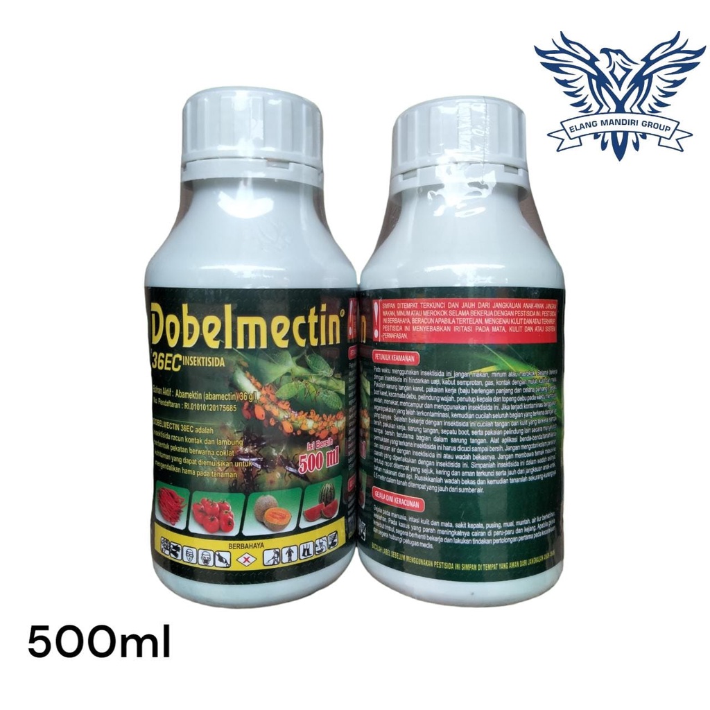 Insektisida Dobelmectin 36EC 500ml Doublemectin Dobelmektin Bahan Aktif Abamectin 36 g/l Abacel Stadium Demolish