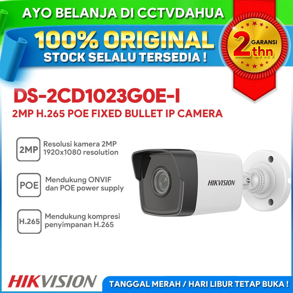 Jual Hikvision Ds Cd G E I Mp H Fixed Bullet Network Camera