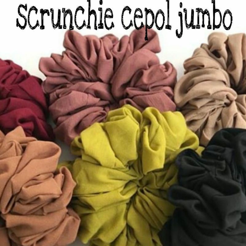 Scrunchie Jumbo Cepol Hijab  / Iket Rambut Scrunchie / Scrunchie Premium Murah Meriah