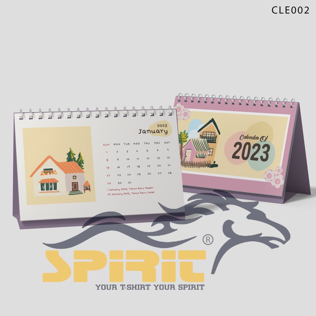 

Kalender Tahun 2023 Tema Rumah Sederhana l Kalender Meja Hiasan Rumah 2023