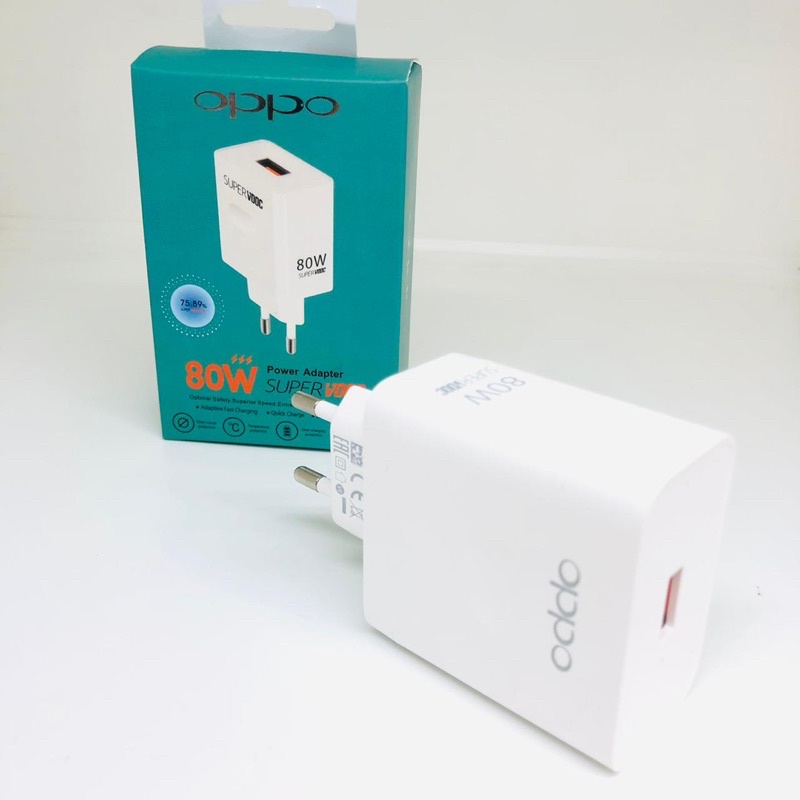 BATOK CHARGER RENO 9Pro 80W NEW SUPER VOOC 80W TRAVEL ADAPTOR ORI BY SMOLL