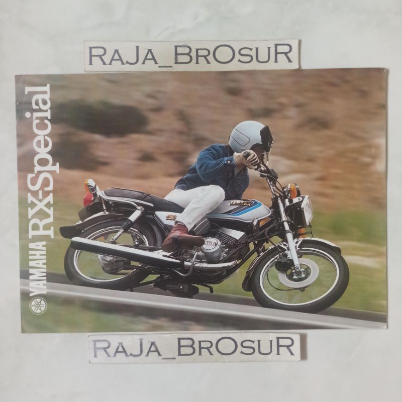 Poster brosur katalog leaflet jadul lawas Yamaha RXS RX S/RX Special 5speed 2tak 2T 1982