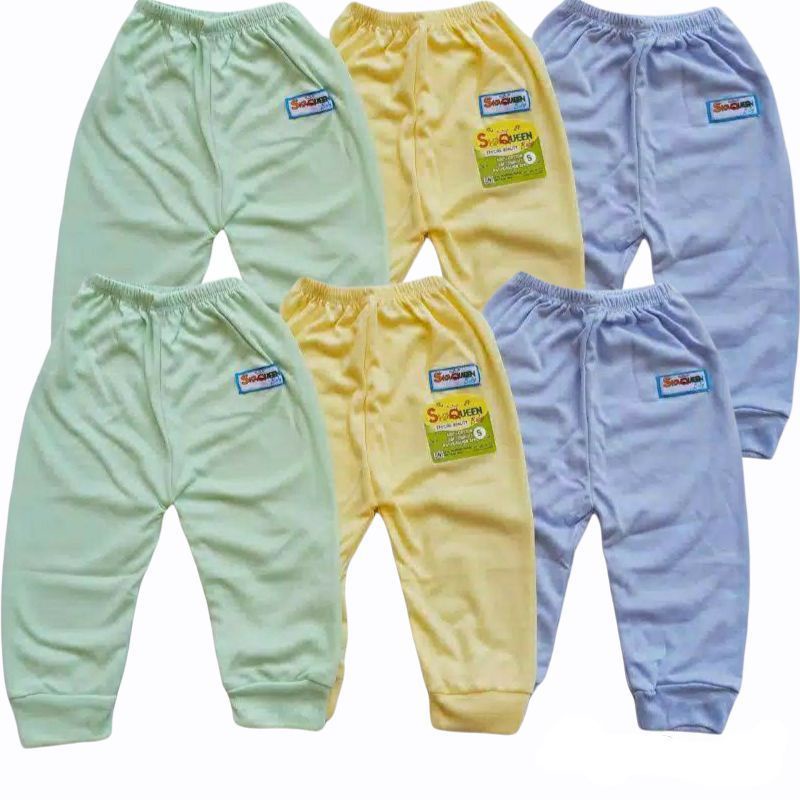 Celana panjang baby Shaqueen polos ( 3 pcs)