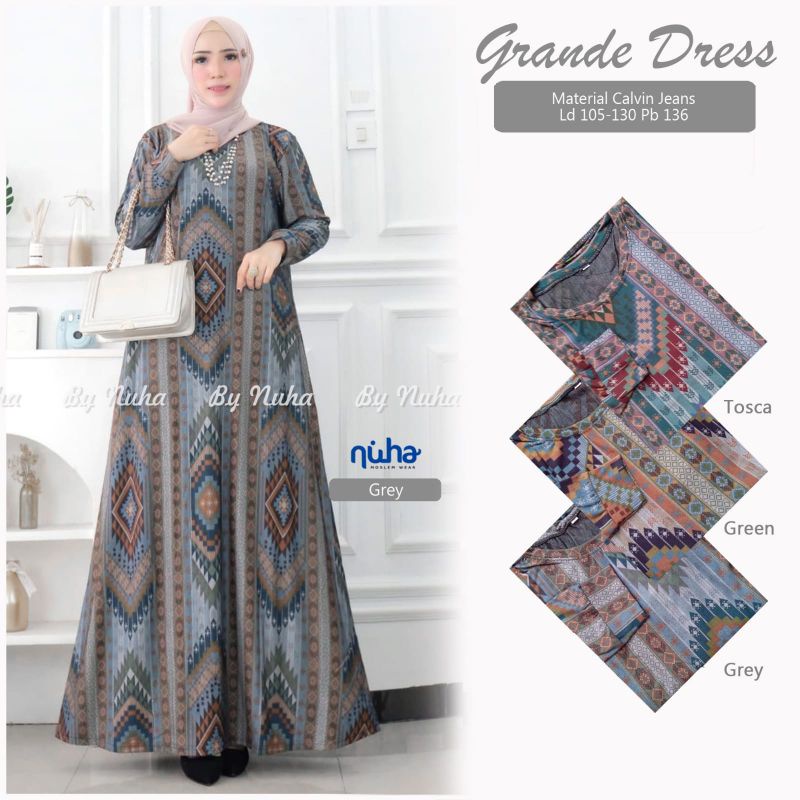 Grande Gamis Calvin jeans Terbaru Gamis Wanita Gamis motif