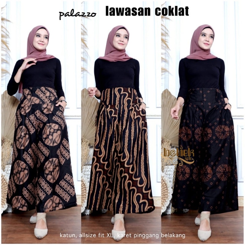 CELANA BATIK LAWASAN CELANA PALAZZO