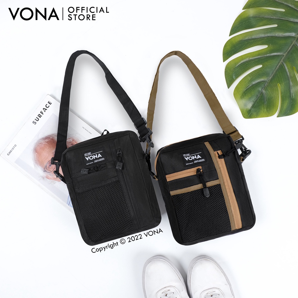 VONA Connor Sling Bag - Tas Selempang Bahu Pria Waterproof Anti Air