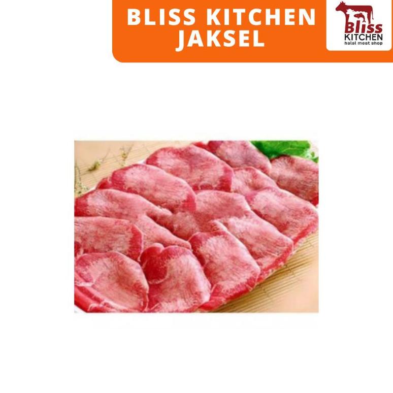 

[BAYAR DITEMPAT] Australian Ox Tongue Sliced / Lidah Sapi Iris / Gyutan 250gr
