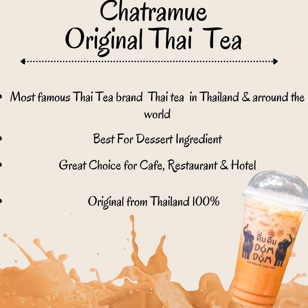 

☉ CHATRAMUE BRAND RED THAI TEA 400GR - NUMBER ONE DAUN TEH BLACK MERAH THAILAND - TEH TARIK - TEH DUM DUM HALAL ん