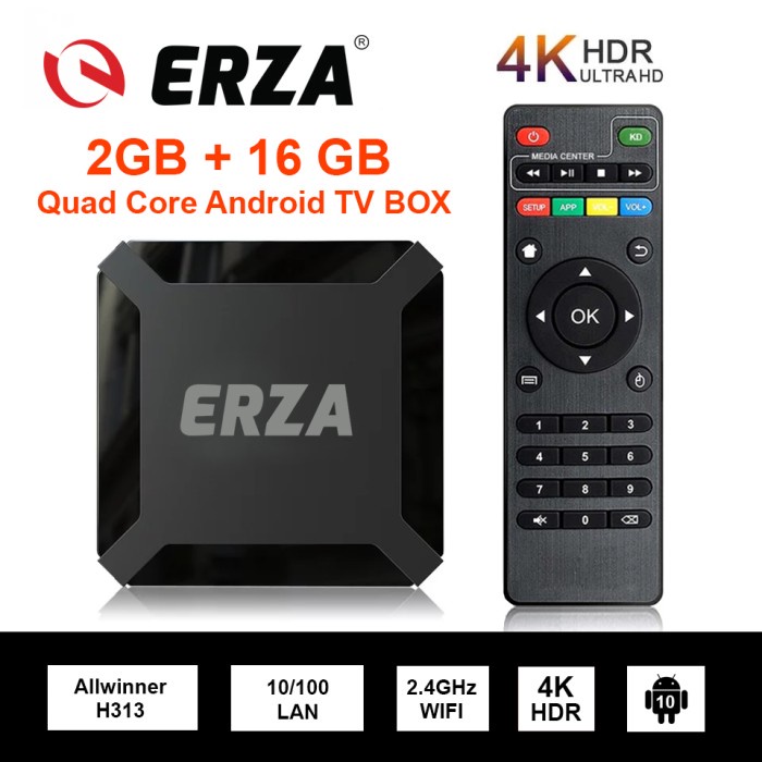 TV Box Android 2GB 16GB 4K 2.4G Wifi TERBAIK