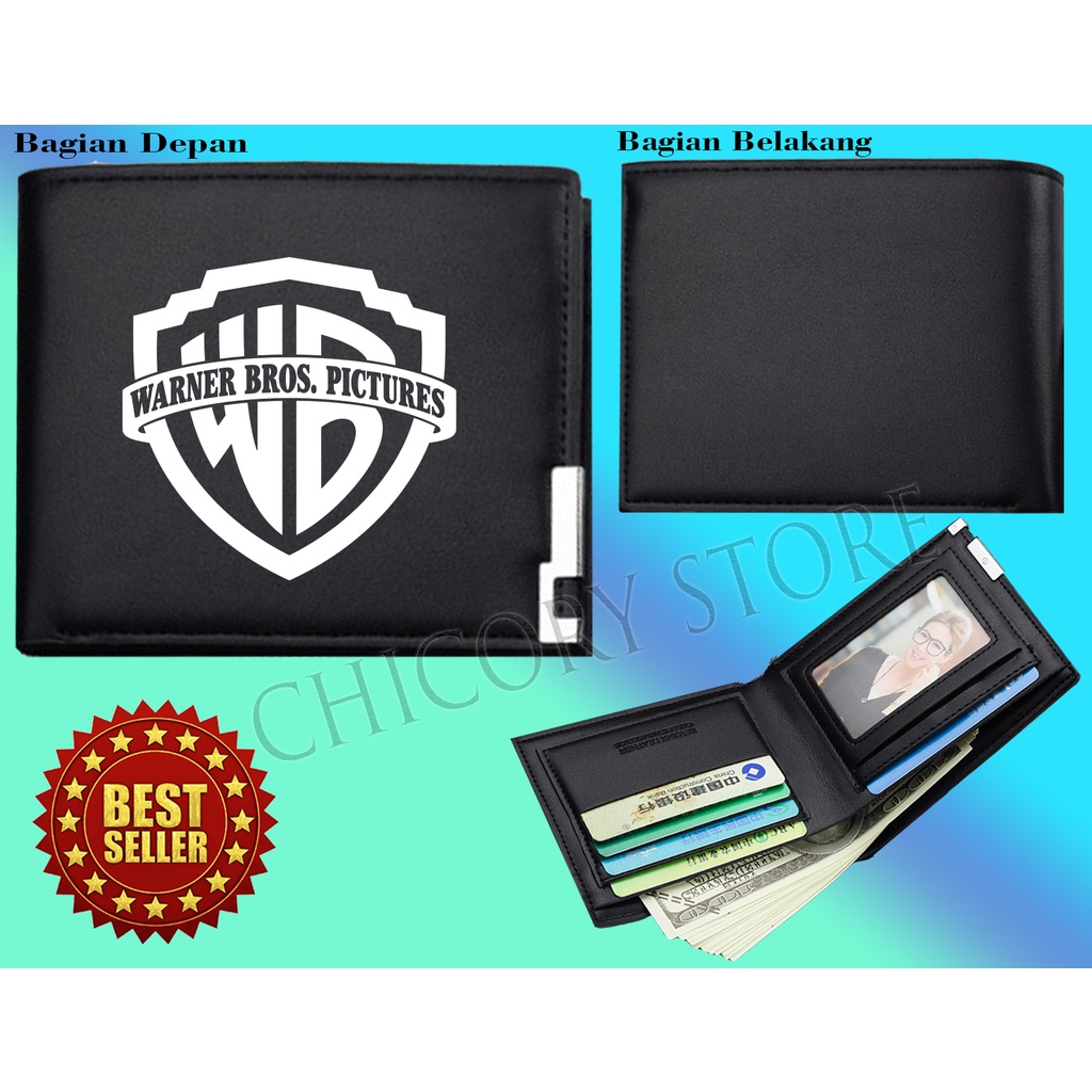 Dompet Pria Lipat WANER BROS FICTURES   Dompet Kulit Men Fashion Letter Wallet WANER BROS FICTURES