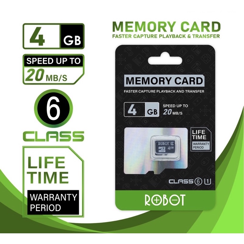 BC - MEMORY CARD KARTU MEMORY ROBOT ORIGINAL 4GB / 8GB / 16GB / 32GB
