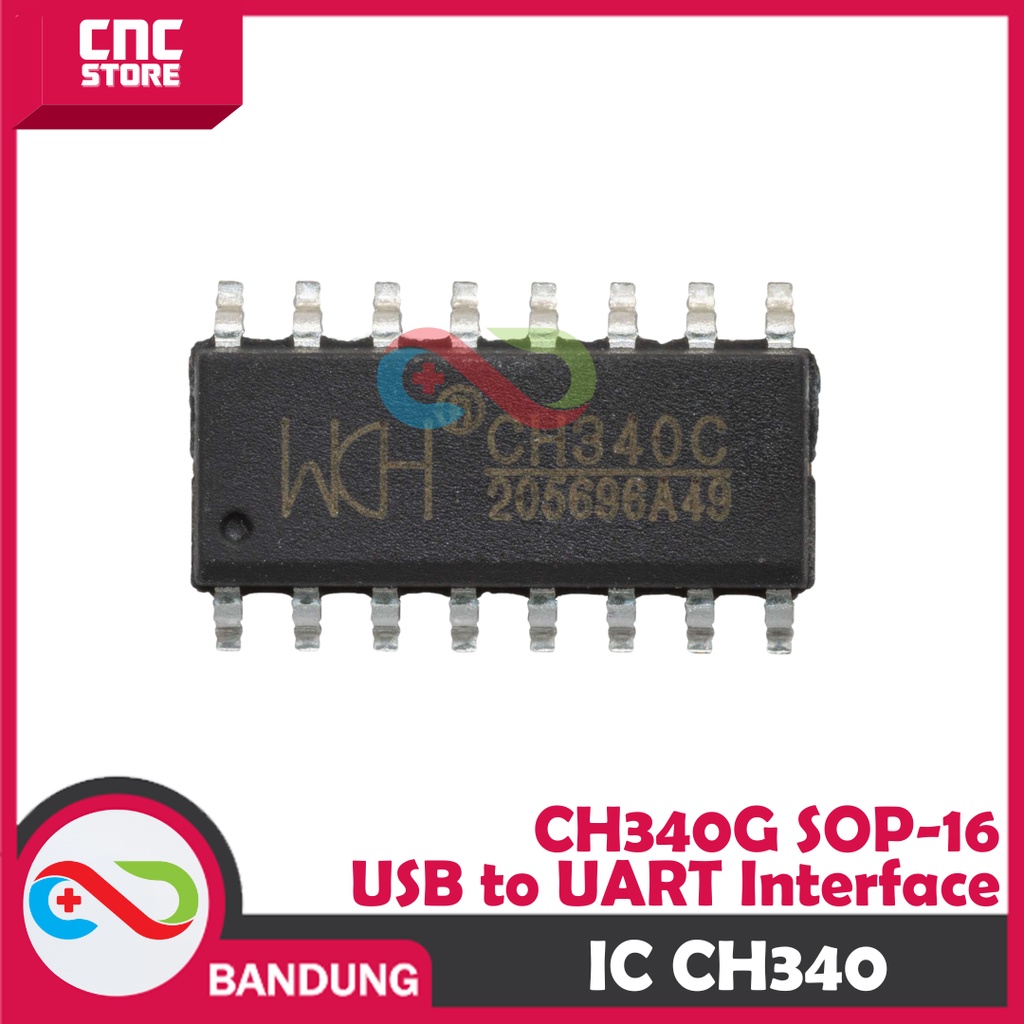 IC CH340 SMD CH340G USB SERIAL TTL UART RS232 CHIP CH 340 SOP16