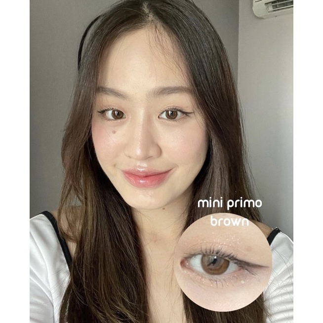 Softlens Kitty Kawaii Mini Primo Brown / Coklat Normal Minus Beda Minus