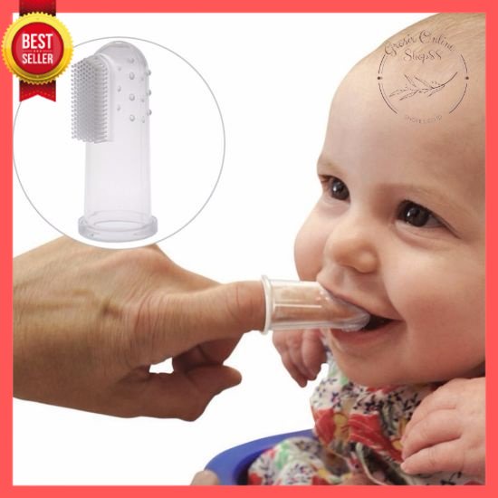 GOS -I209- Sikat Gigi Jari Silikon - Sikat Gigi Bayi Silikon - Sikat Lidah Jari - Baby Tooth Brush Silicone BPA FREE