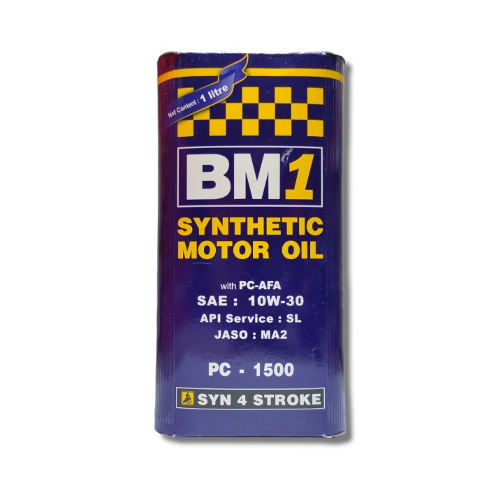 Oli Bm1 Racing Pc-1500 1Liter 10W30 Satria Fu Vixion R15 Jupiter Mx #Original