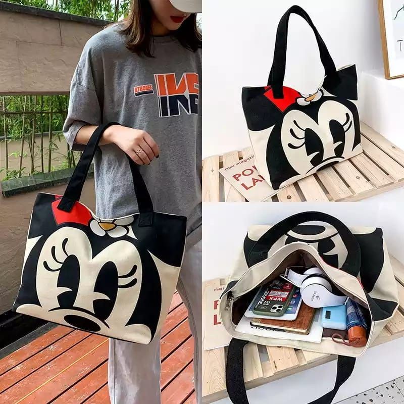 TOTEBAG DISNEY / TOTEBAG WANITA KEKINIAN / TOTEBAG KANVAZ / TOTEBAG RESELETING