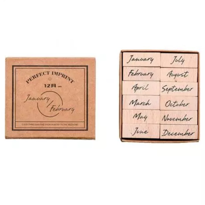 

✨NEW✨ - Stamp / Stempel Month / Nama Bulan utk Bullet Journal, Planner, Diary