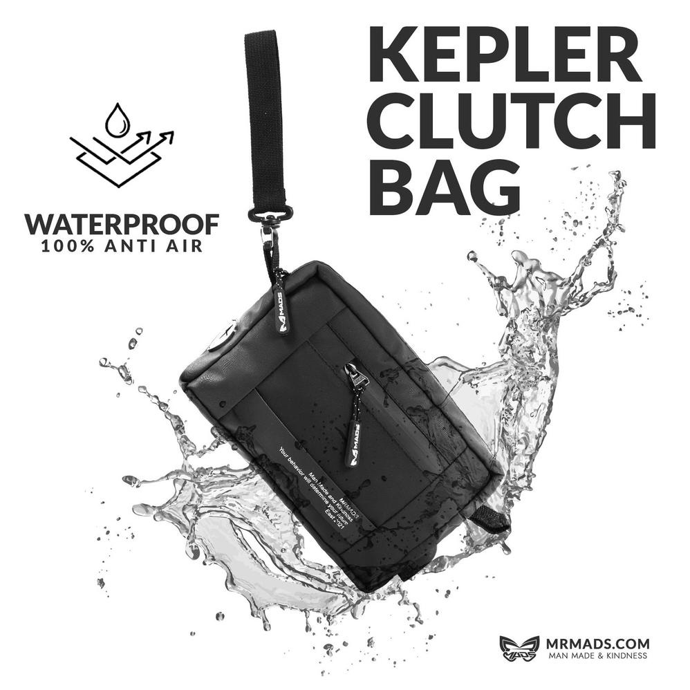 Mr Mads - Clutch Bag Kepler Pouch Pria Wanita Hand Bag Waterproof