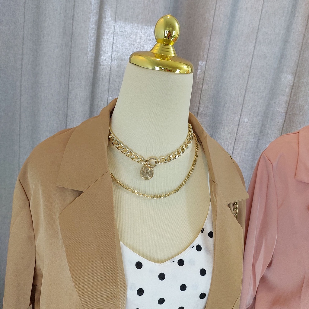 SETELAN BLEZER 3 IN 1 INCLUDE INNER FASHION WANITA IMPORT BANGKOK DYDY