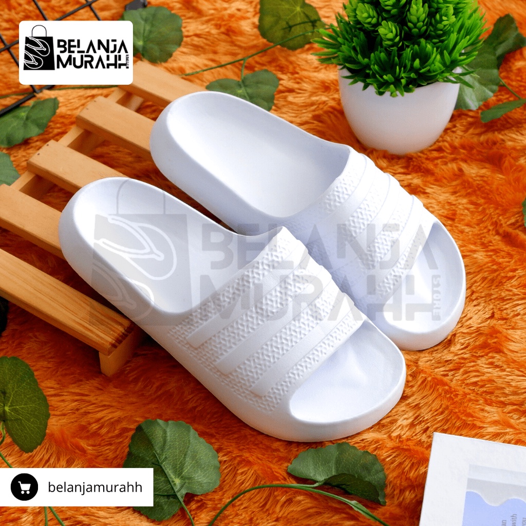 Sandal Slop Pria / Sendal Slide Pria Dewasa Karet Anti Air Ringan dan Lentur