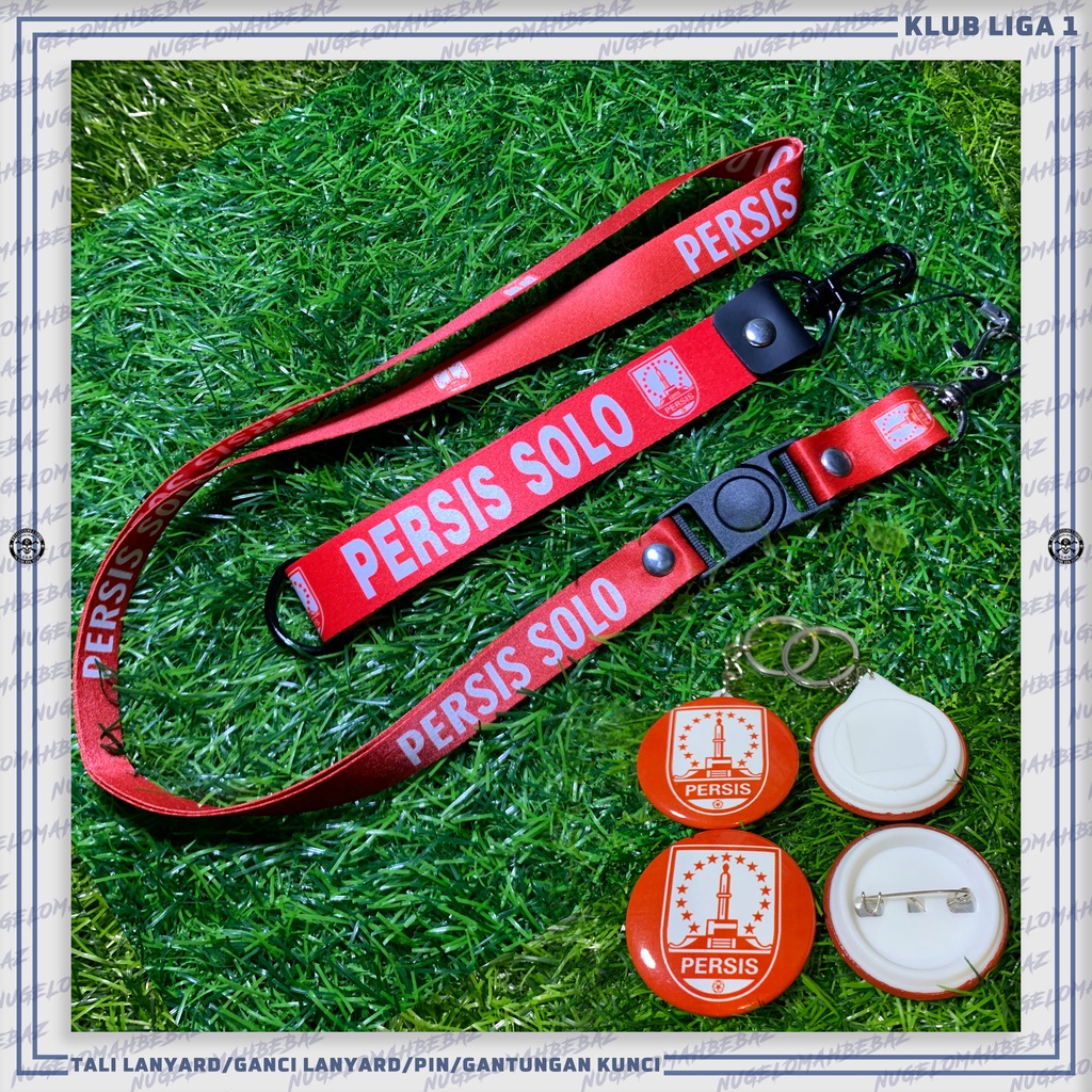 

TALI LANYARD/GANCI/PIN/GANTUNGAN KUNCI/HP/KLUB LIGA 1 - PERSIS SOLO