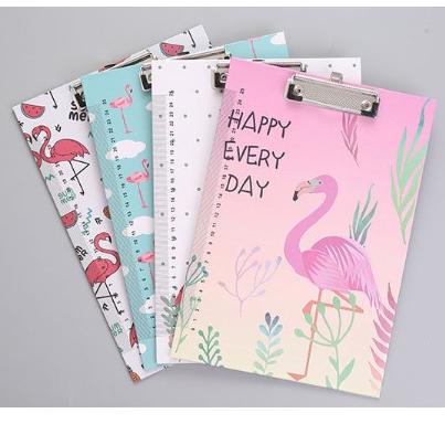 

((X-6-6 ♥☞> Papan alas ujian/ papan jalan/clipboard/ file holder A4 flamingo siap dikirim