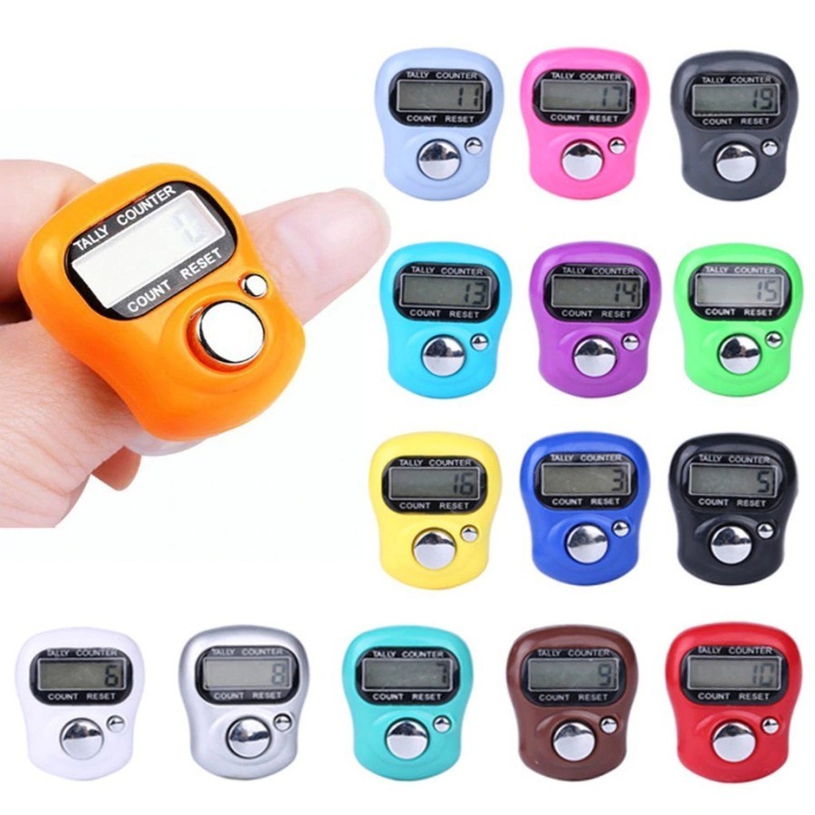 Tasbih Digital Mini LED / Alat Hitung Digital Tasbih Jari Elektronik / Finger Tasbeeh Counter / Alat Hitung Elektronik / Jari Penghitung