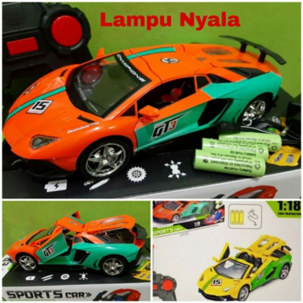 

Remote Mainan Remot Skala CAR Mobil RC Murah Unik 18 Sport Kontrol -