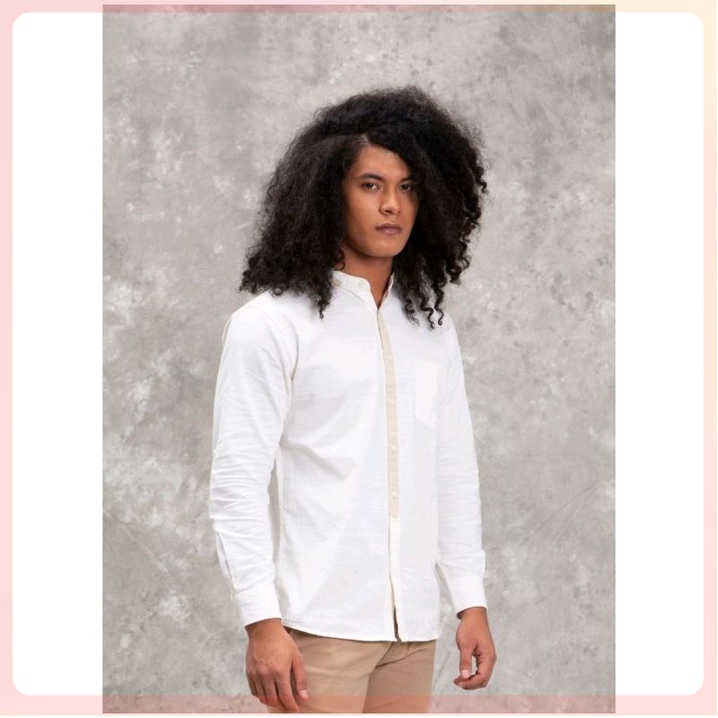 SALE TIRA JEANS BAJU KOKO LENGAN PANJANG OFF WHITE ORIGINAL IDR 399.900