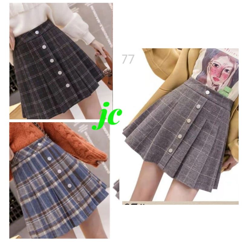 JCMP - 1077 Rok Celana  * / Rok Celana Wanita Korean Style Kekinian