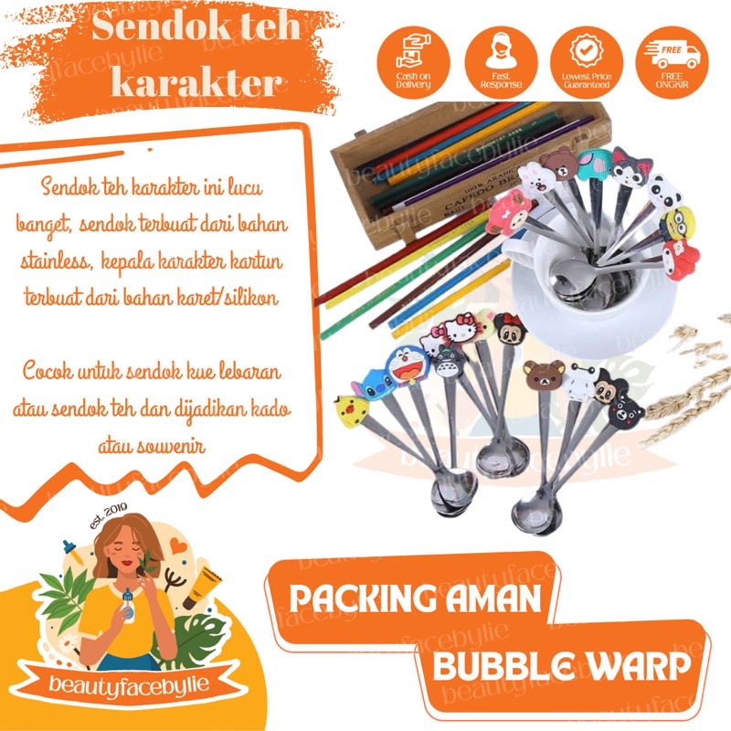 Sendok Teh Karakter Sendok Kecil Kartun Sendok Kecil Karakter Lucu Murah