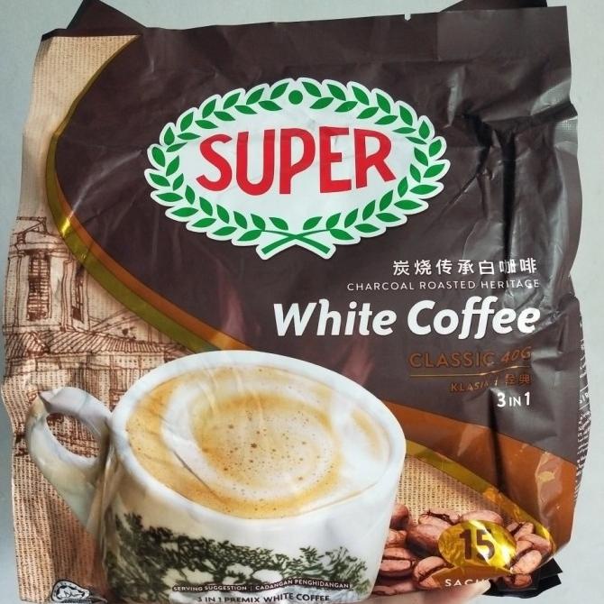 

Super White Coffee Brown Sugar/Clasic/Charcoal Roasted Coffee 3in1