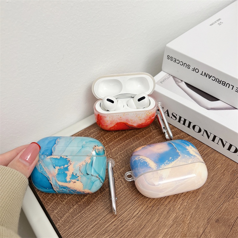 Dreamy Case Mewah Lucu Untuk Apple AirPods 3rd Generation Case Untuk Airpods1 2 3 Case Untuk AirPods Pro Case Dengan Gantungan Kunci Glossy Shell