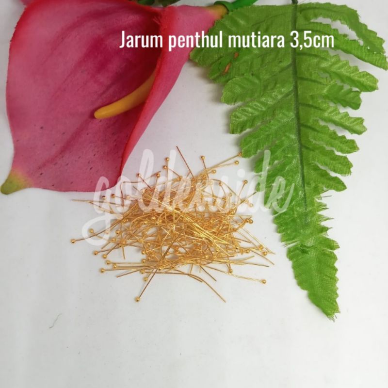 Paku pentul mutiara 3.5cm / Paku pentul aksesoris per bungkus