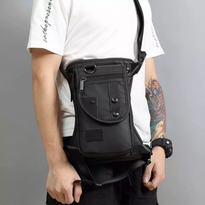 tas selempang pria  Tas Selempang Slempang Paha Pria Tas Riding import Slyness Import AE38(U7R6) Sli