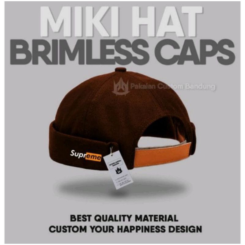 PECI MIKI HAT CUSTOM PREMIUM ORIGINAL LOGO SUPREME