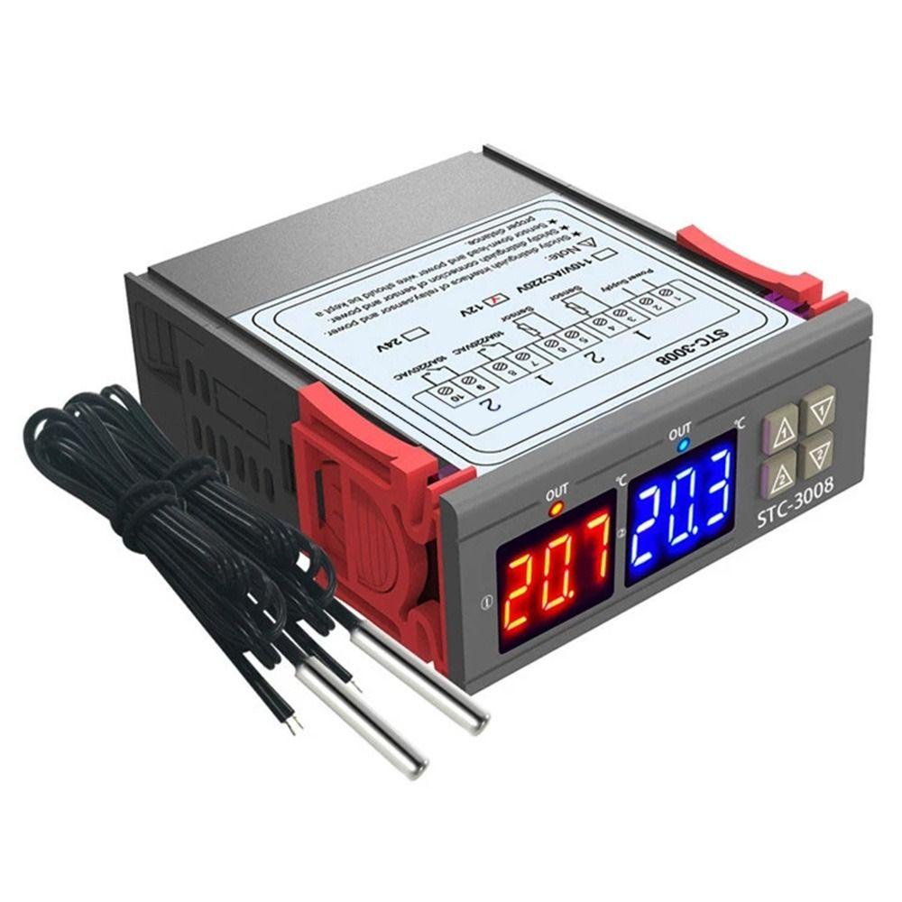 Solighter Termostat Digital Ganda Pemanas Profesional Pendingin LED Thermoregulator Relay