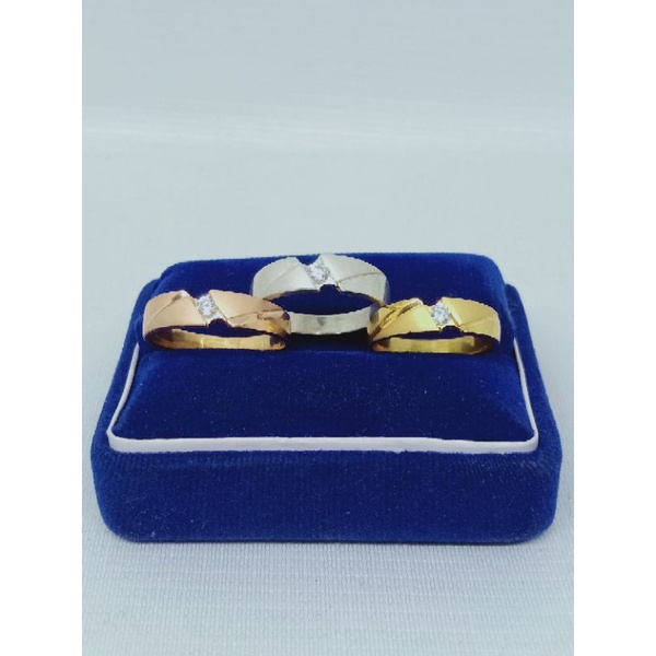 Cincin ring mp 1 + dove / wedding ring / cincin perak asli silver 925 lapis emas/ cinci fashion pria &amp;wanita terbaru