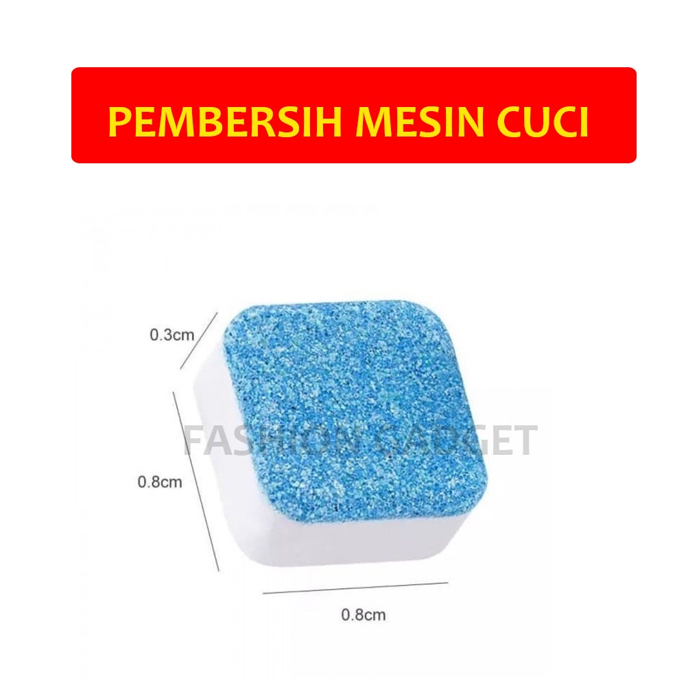 Obat Pembersih Mesin Cuci Tablet Anti Bakteri Kotoran Deep Cleaning Cleansing Washing Machine Cleaner Expert Antibacterial - Biru