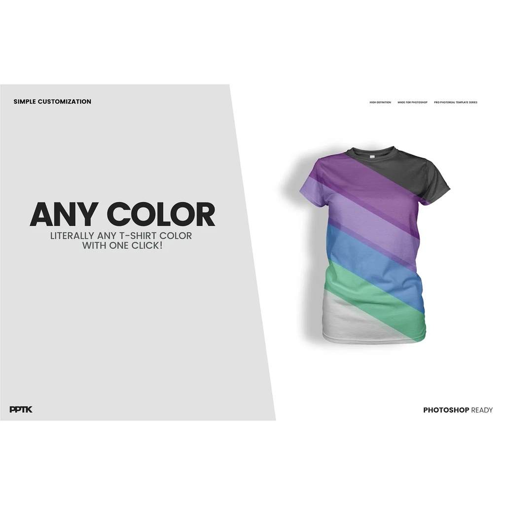 Women's Ghosted T-Shirt Mockup
