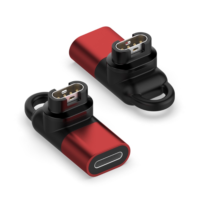 Adaptor Dengan Lubang Lanyard90° Siku Adaptor Adaptor Adaptor Jam Tangan Adaptor Cas Konektor Kabel Cas Portable Kompatibel Dengan Jam Tangan Garmin