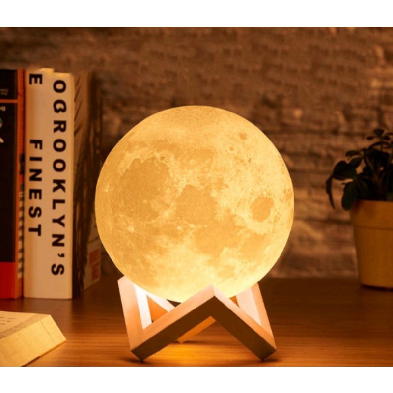 3D Moon Lamp/Lampu Tidur Bulan Dengan Box