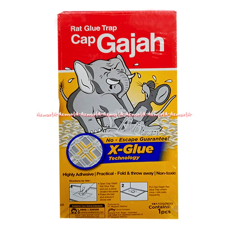 Cap Gajah lem Perangkap Tikus 70gr Super Lengket Lem Tikus Capgajah Cap Gadjah Lem Tikus Model Kertas Buku Glue Mouse Mice