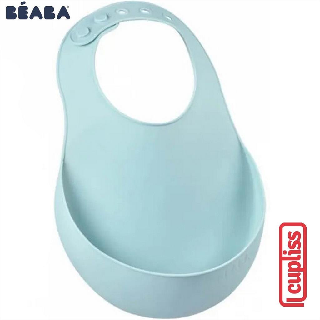 BEABA Silicone Bib Airy Green Celemek Bayi