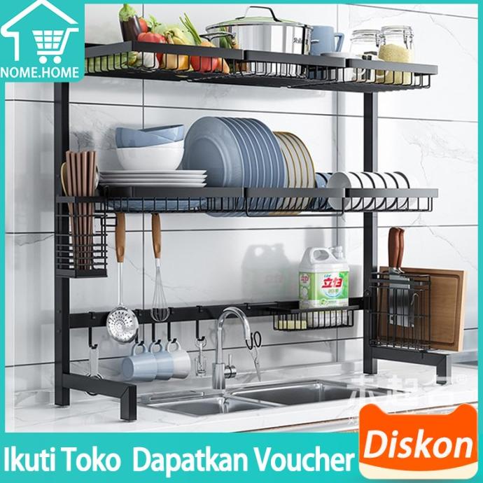 Rak Wastafel Dapur/ Rak Piring / Rak Dapur / Rak Dapur Stainless Steel