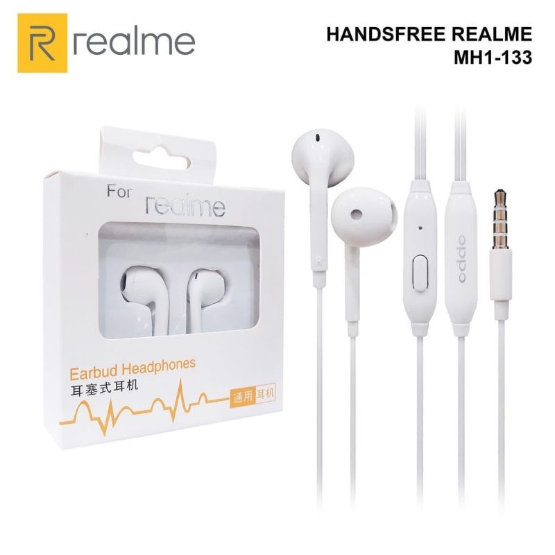 Headset REALME R9 Handsfree Earphone REALME Stereo MH133