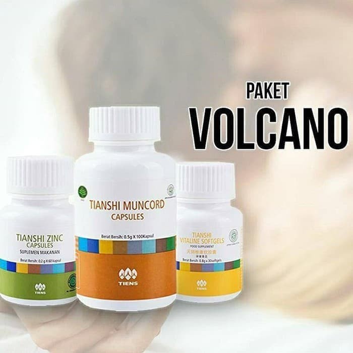 {SehatStore} Jamu VOLCANO Obat Herbal Pria Dewasa Tiens Stamina KUAT Tahan Lama ORI Limited