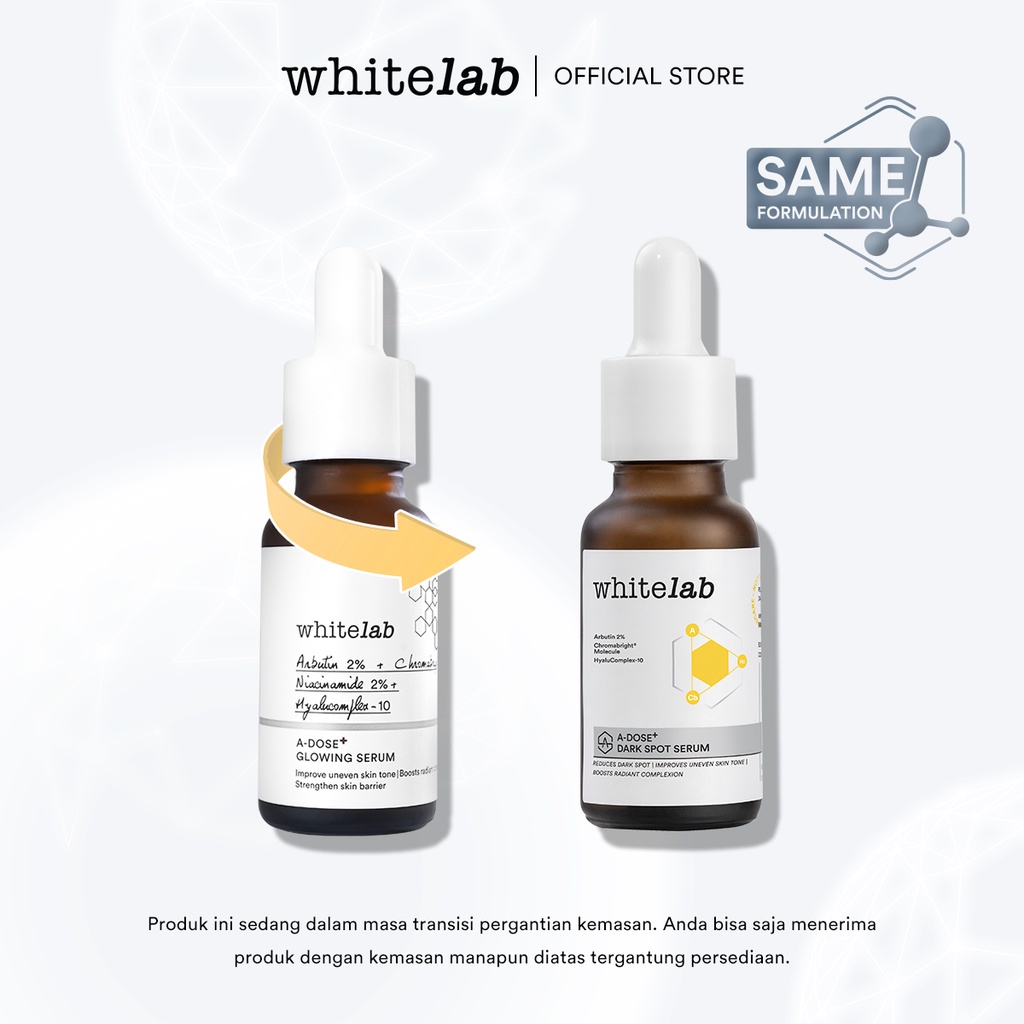 Whitelab A-Dose+ Glowing Serum White Lab 20ml Mencerahkan Wajah Kusam